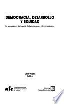 Democracia, desarrollo y equidad