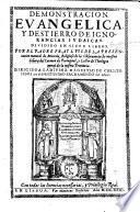 Demonstracion Evangelica y Destierro de Ignorancias judaicas, etc