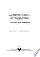 Demostración del sentido verdadero de las autoridades de que se vale el doctor Don Juan Antonio Llorente