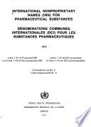 Dénominations Communes Internationales (DCI) Pour Les Substances Pharmaceutiques