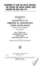 Department of Labor, related agencies, supplementals, fiscal year 1978