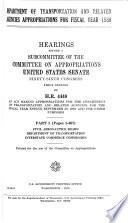 Department of Transportation and Related Agencies Appropriations for Fiscal Year 1980