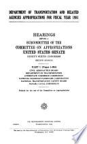 Department of Transportation and related agencies appropriations for fiscal year 1981