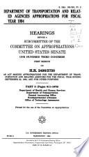Department of Transportation and Related Agencies Appropriations for Fiscal Year 1994: Department of Health and Human Services ... pt. 3. Submitted questions and statements