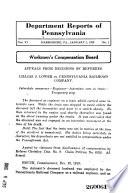 Department Reports of Pennsylvania
