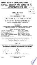 Departments of Labor, Health and Human Services, Education, and Related Agencies Appropriations for 2002