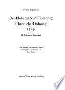 Der ehrbaren Stadt Hamburg christliche Ordnung 1529