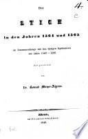 Der Stich in den Jahren 1564 und 1565