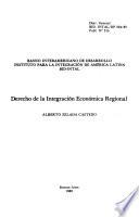 Derecho de la integración económica regional