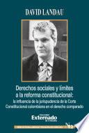 Derechos sociales y límites a la reforma constitucional