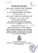 Derrotero de las costas de España en el Mediterraneo