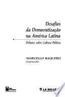 Desafios da democratização na América Latina