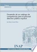 Desarrollo de un catálogo de competencias para el personal directivo público español