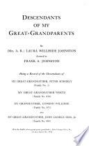 Descendants of My Great-grandparents