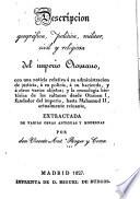 Descripción geográfica, política, militar, civil y religiosa del imperio Otomano...