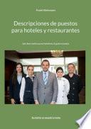 Descripciones de puestos para hoteles y restaurantes