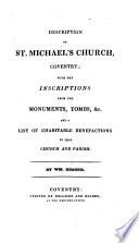 Description of st. Michael's church, Coventry; with the inscriptions &c