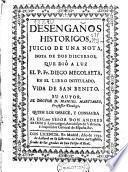 Desengaños históricos