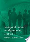 Design of human nutrigenomics studies