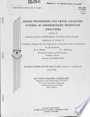 Design Procedures for Shock Isolation Systems of Underground Protective Structures