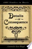 Details of Consequence