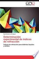 Determinación experimental de índices de refracción