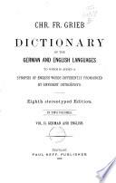 Deutsch-Englisches und Englisch-Deutsches Dörterbuch