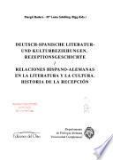 Deutsch-Spanische Literatur- und Kulturbeziehungen