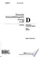 Deutsche Nationalbibliographie und Bibliographie der im Ausland erschienenen deutschsprachigen Veröffentlichungen