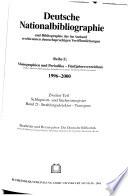 Deutsche Nationalbibliographie und Bibliographie der im Ausland erschienenen deutschsprachigen Veröffentlichungen