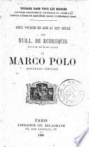 Deux voyages en Asie au XIIIe siècle