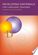Developing Materials for Language Teaching