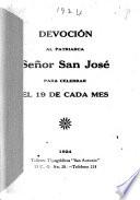 Devoción al patriarca Señor San José para celebrar el 19 de cada mes