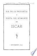 Dia de la provincia y fiesta del romance en Iscar