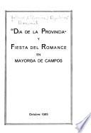 Día de la Provincia y Fiesta del Romance en Mayorga de Campos
