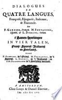 Dialogues en quatre langues, françoise, espagnole, italienne et flamende