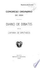 Diario de debates de la Cámara de Diputados