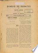 Diario de debates del Senado de la Republica de Venezuela