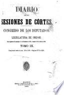 Diario de las Sesiones de Cortes, Congreso de los Diputados