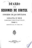 Diario de las Sesiones de Cortes, Congreso de los Diputados