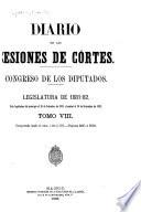 Diario de las Sesiones de Cortes, Congreso de los Diputados