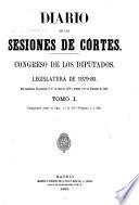 Diario de las Sesiones de Cortes, Congreso de los Diputados