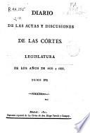 Diario de las Sesiones de Cortes
