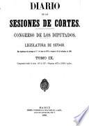 Diario de las sesiones de Cortes