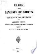 Diario de las sesiones de Cortes