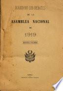 Diario de los debates de la Asamblea Nacional de 1919