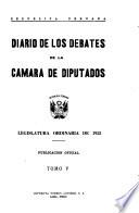 Diario de los debates de la Cámara de Diputados