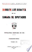 Diario de los debates de la Cámara de Diputados