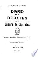 Diario de los debates de la Cámara de Diputados