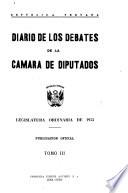 Diario de los debates de la Cámara de Diputados